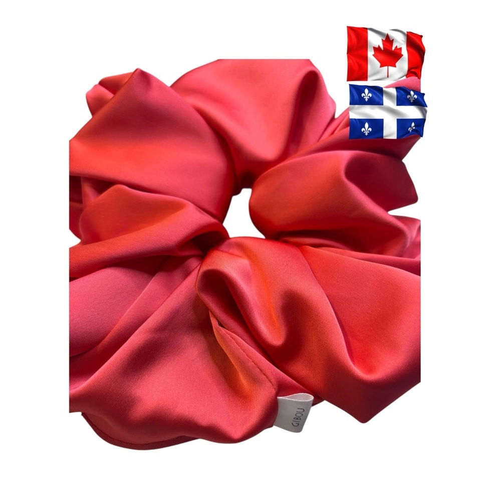 ❤️🇨🇦⚜️GIBOU Silk RED XL hair cabbage chou chou BRAND NEW❤️🇨🇦⚜️